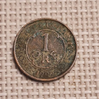 Denmark 1 Øre 1909 KM-804 F