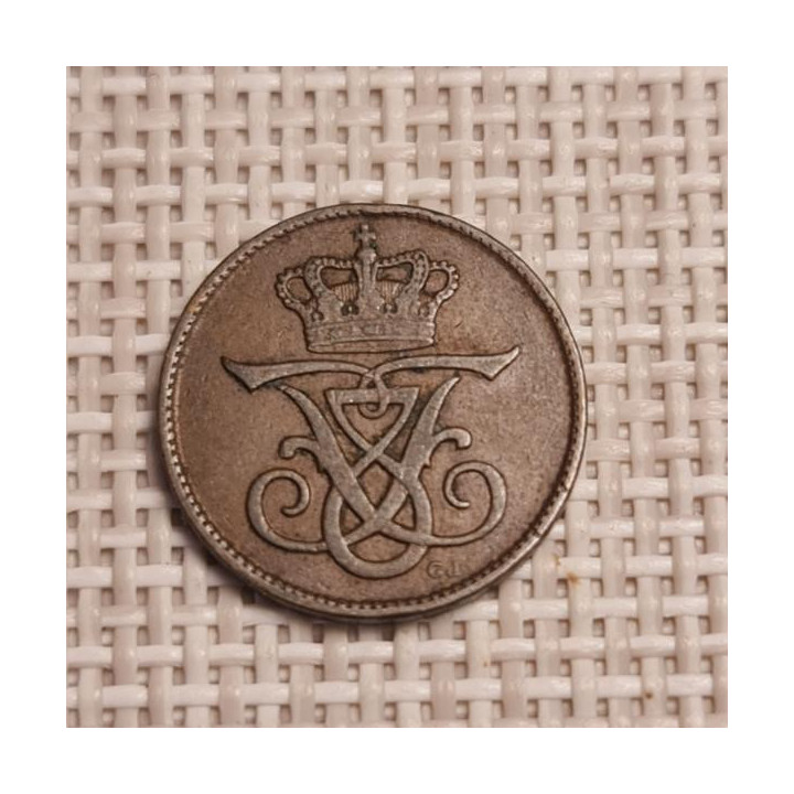 Denmark 1 Øre 1910 KM-804 VF