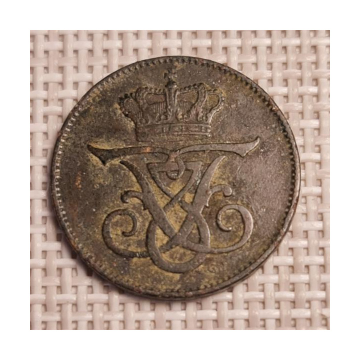 Denmark 2 Øre 1907 KM-805 F
