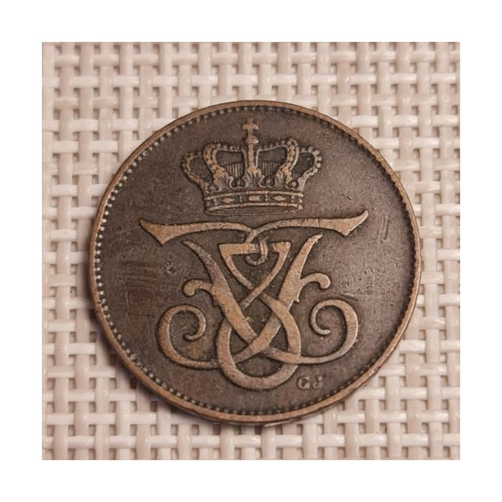 Denmark 2 Øre 1912 KM-805 VF