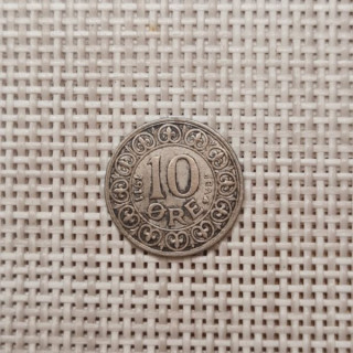 Denmark 10 Øre 1911 KM-807 VF
