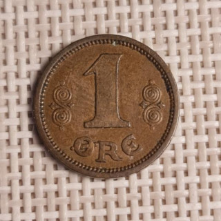 Denmark 1 Øre 1913 KM-812 VF