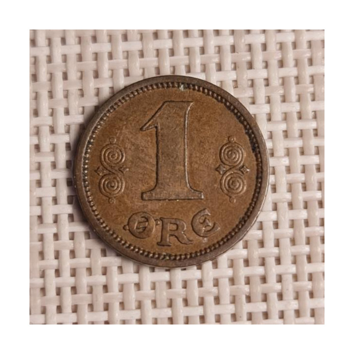Denmark 1 Øre 1913 KM-812 VF