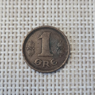 Denmark 1 Øre 1916 KM-812 VF