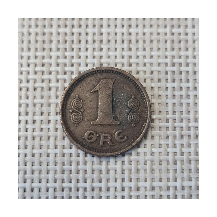 Denmark 1 Øre 1916 KM-812 VF