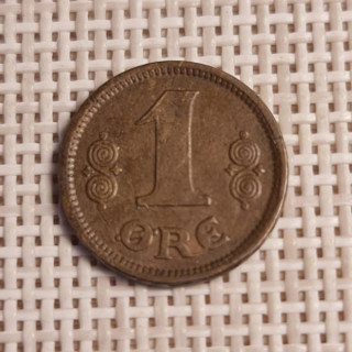 Denmark 1 Øre 1922 KM-812 F