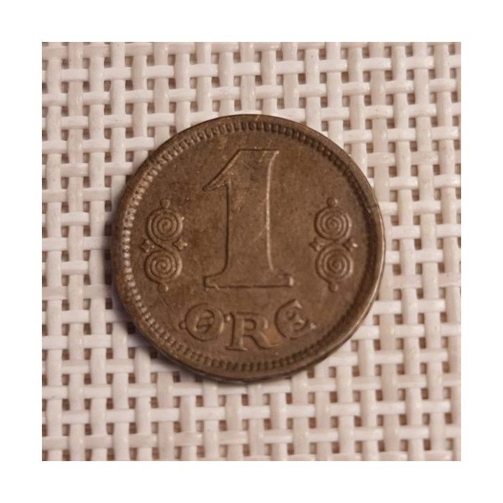 Denmark 1 Øre 1922 KM-812 F