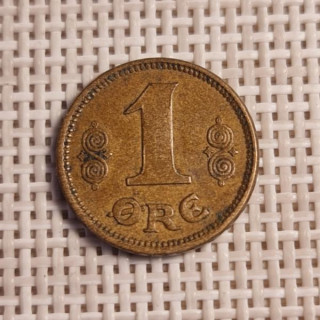 Denmark 1 Øre 1922 KM-812 VF