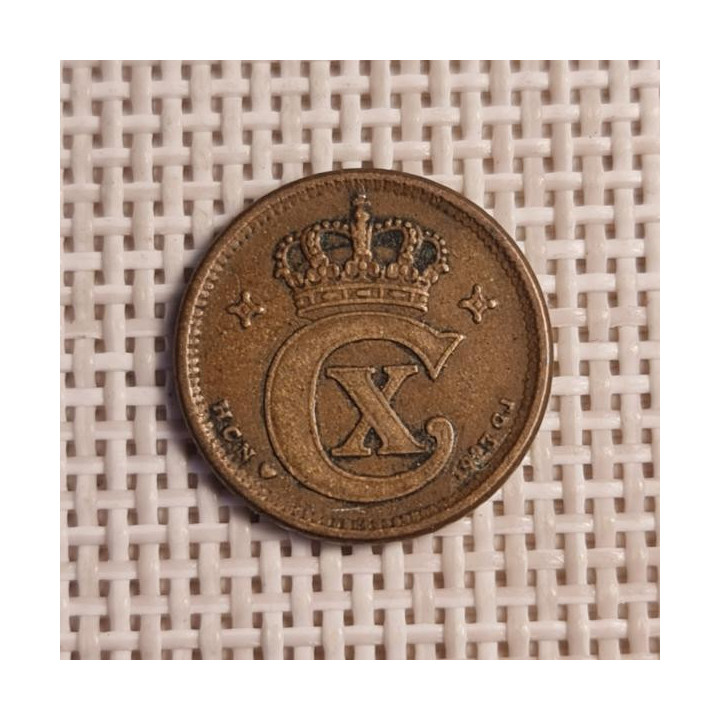 Denmark 1 Øre 1923 KM-812 VF