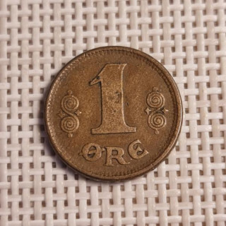 Denmark 1 Øre 1923 KM-812 VF