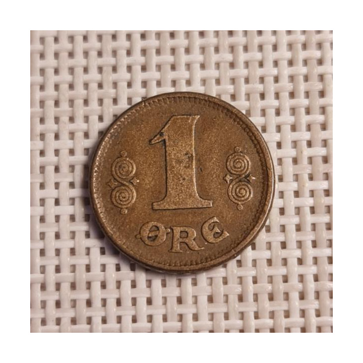 Denmark 1 Øre 1923 KM-812 VF