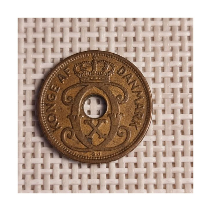 Denmark 1 Øre 1929 KM-826 VF