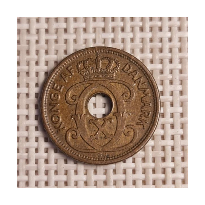 Denmark 1 Øre 1939 KM-826 VF