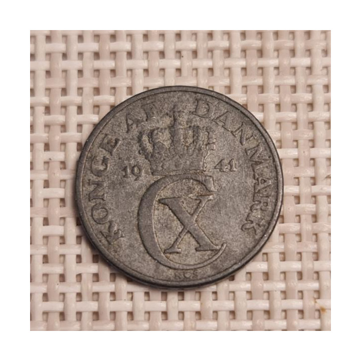 Denmark 1 Øre 1941 KM-832 VF