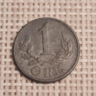 Denmark 1 Øre 1941 KM-832 VF