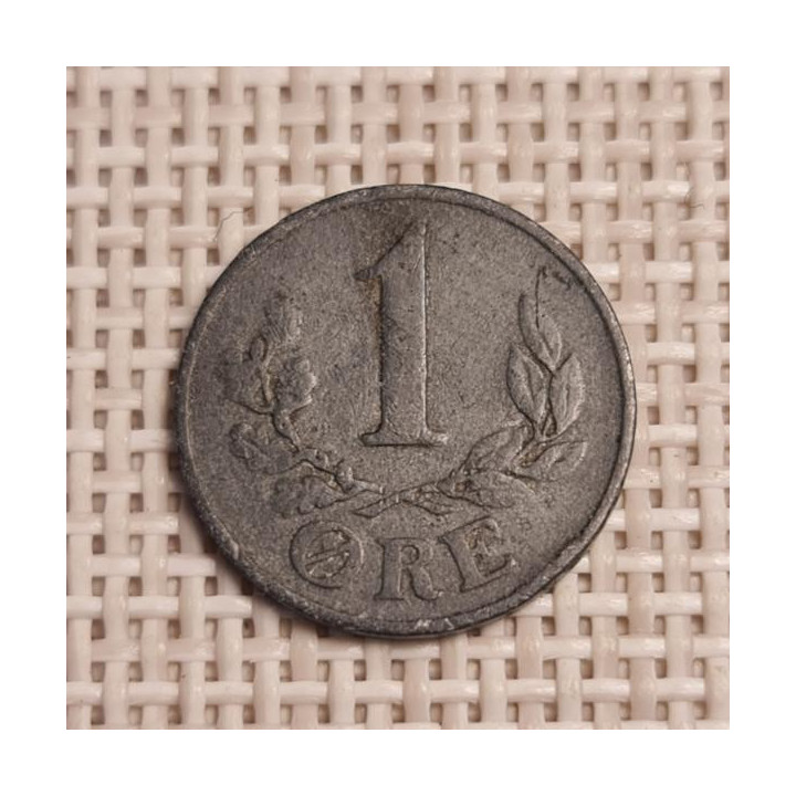 Denmark 1 Øre 1942 KM-832 VF