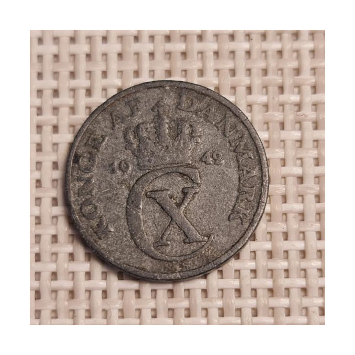 Denmark 1 Øre 1942 KM-832 VF