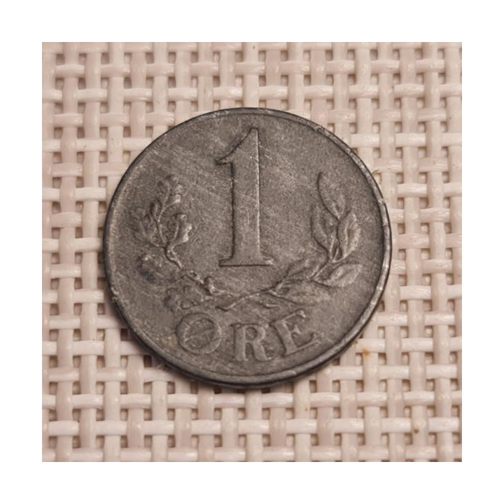 Denmark 1 Øre 1945 KM-832 VF
