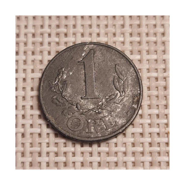 Denmark 1 Øre 1946 KM-832 VF
