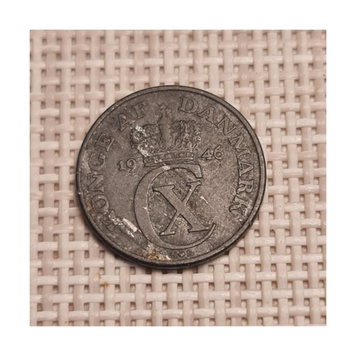 Denmark 1 Øre 1946 KM-832 VF
