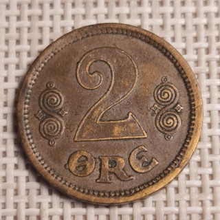 Denmark 2 Øre 1915 KM-813 VF