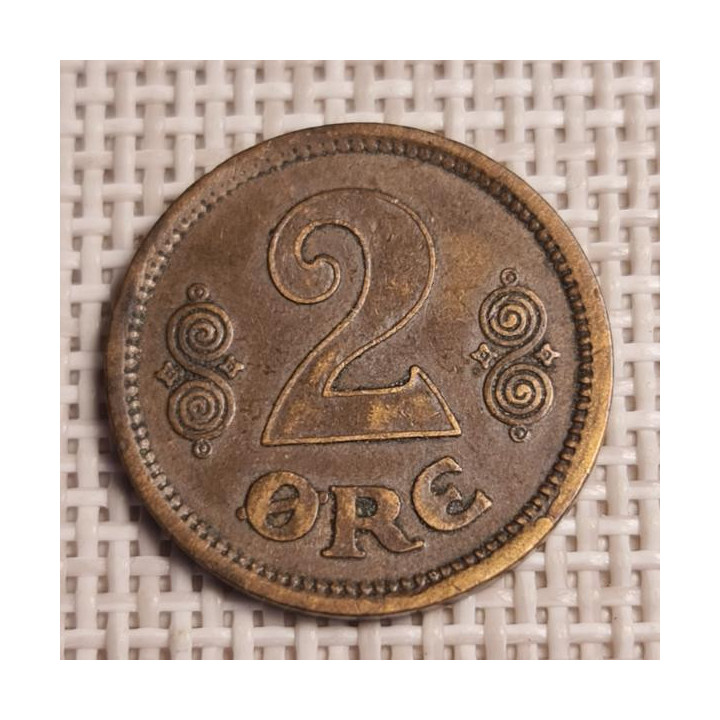 Denmark 2 Øre 1915 KM-813 VF