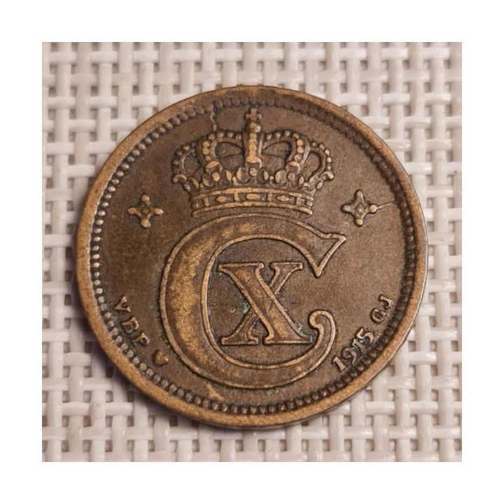 Denmark 2 Øre 1915 KM-813 VF