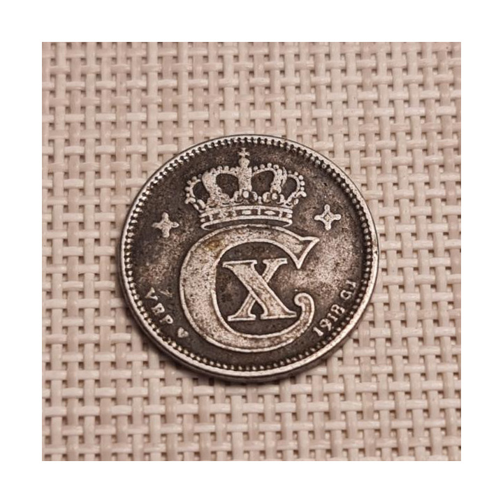 Denmark 2 Øre 1918 KM-813a VF