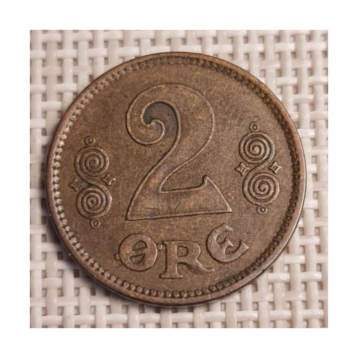 Denmark 2 Øre 1920 KM-813 VF