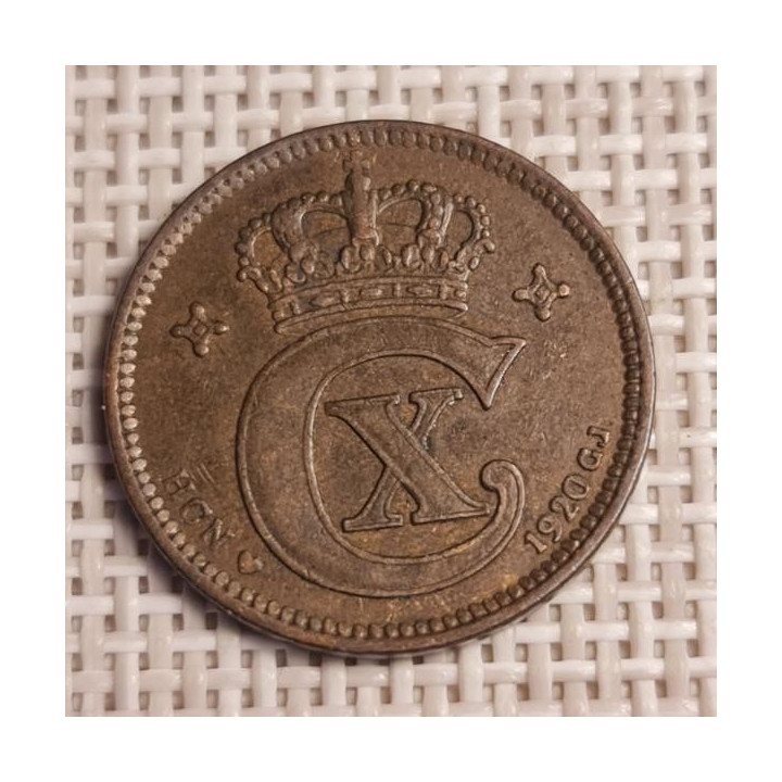 Denmark 2 Øre 1920 KM-813 VF