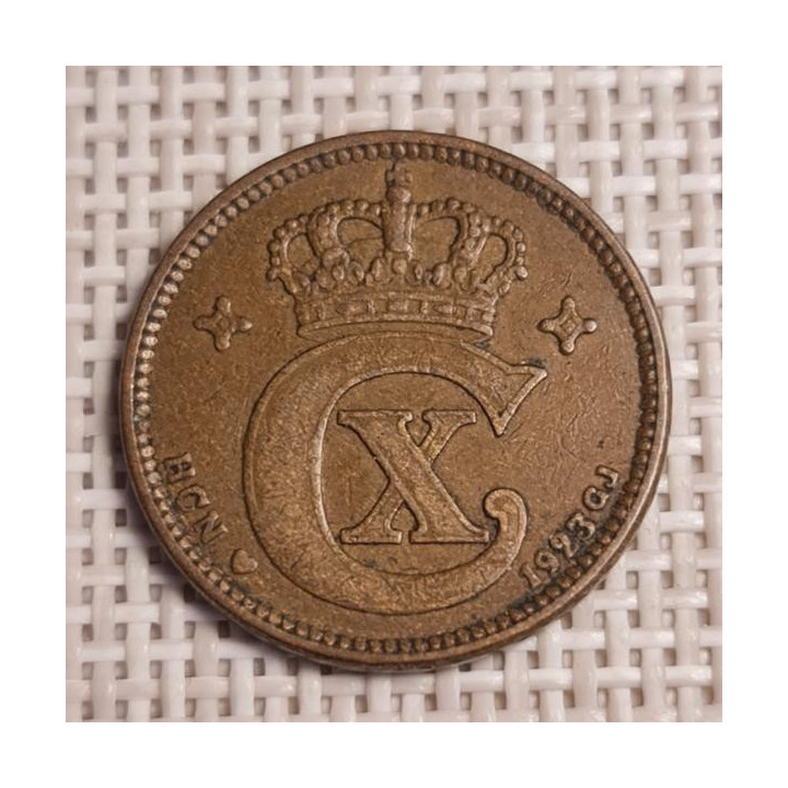 Denmark 2 Øre 1923 KM-813 VF