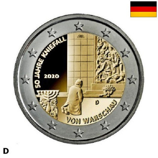 Germany 2 Euro 2020 D "Warschau" UNC