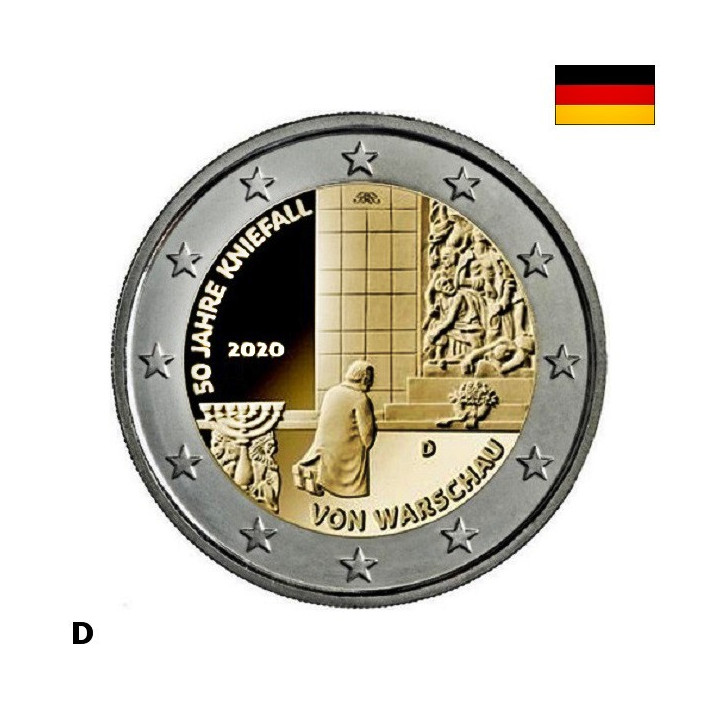 Germany 2 Euro 2020 D "Warschau" UNC