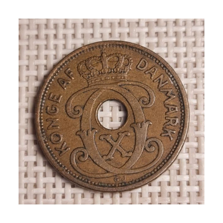Denmark 2 Øre 1935 KM-827 VF