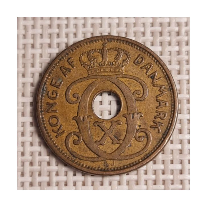Denmark 2 Øre 1936 KM-827 VF
