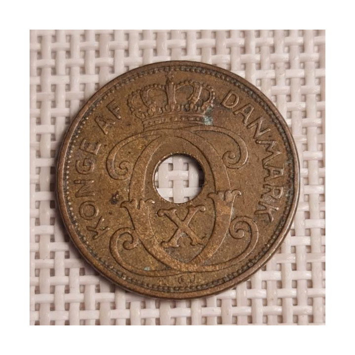Denmark 2 Øre 1937 KM-827 VF