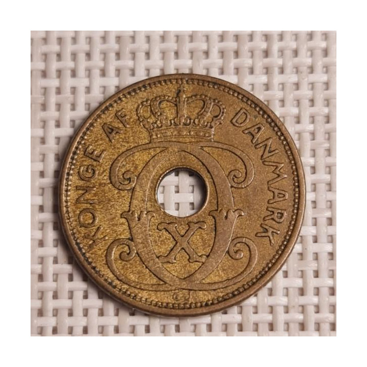 Denmark 2 Øre 1938 KM-827 VF