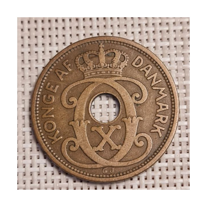 Denmark 5 Øre 1927 KM-828 VF