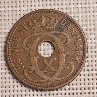 Denmark 5 Øre 1934 KM-828 VF