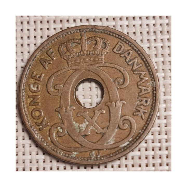 Denmark 5 Øre 1936 KM-828 VF