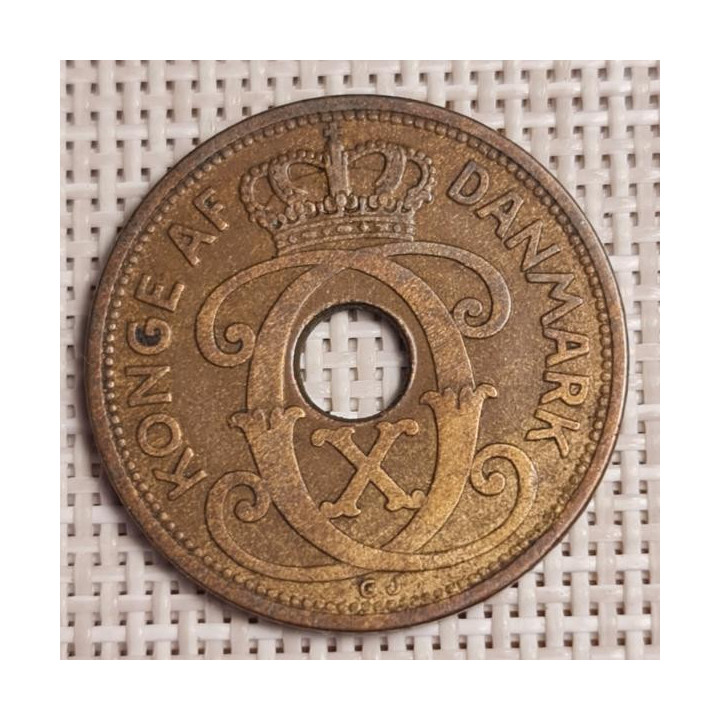 Denmark 5 Øre 1937 KM-828 VF