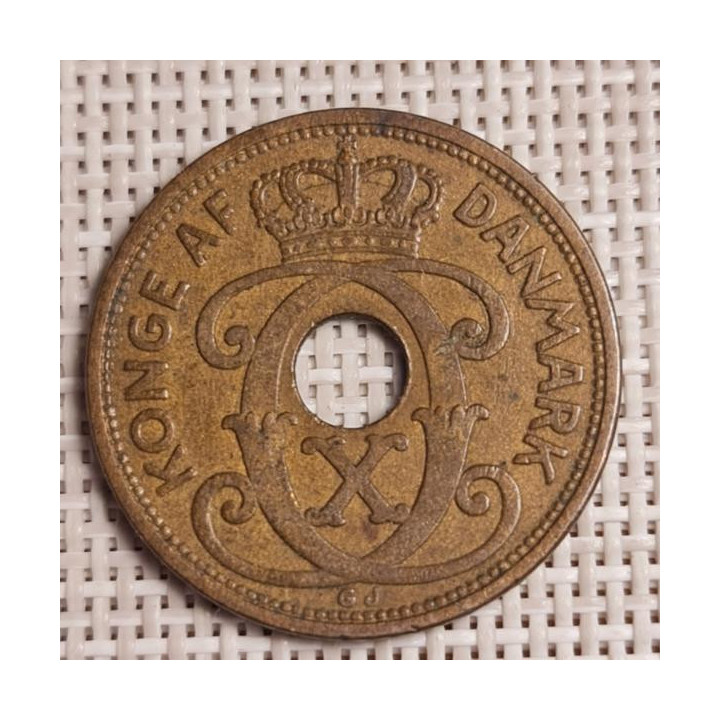 Denmark 5 Øre 1939 KM-828 VF