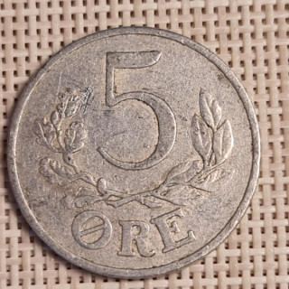 Denmark 5 Øre 1941 KM-834 VF