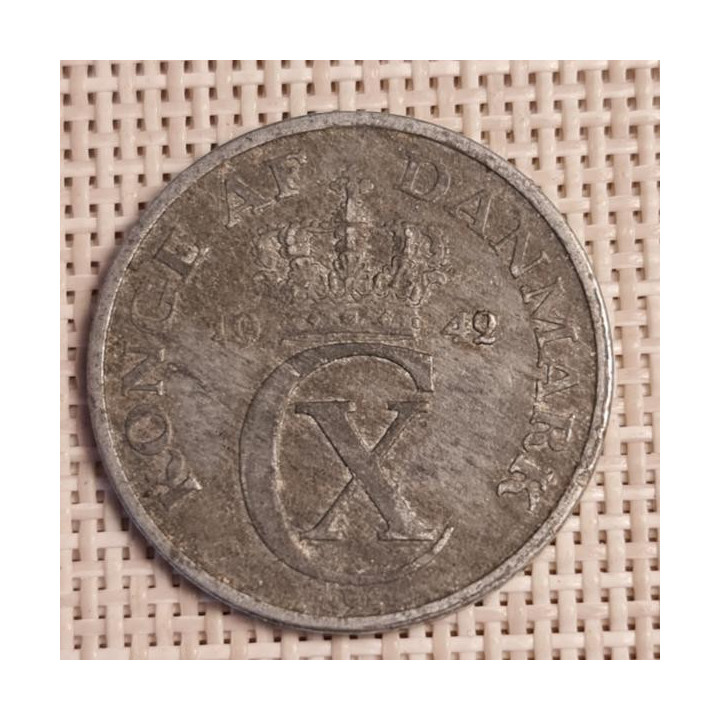Denmark 5 Øre 1942 KM-834a VF