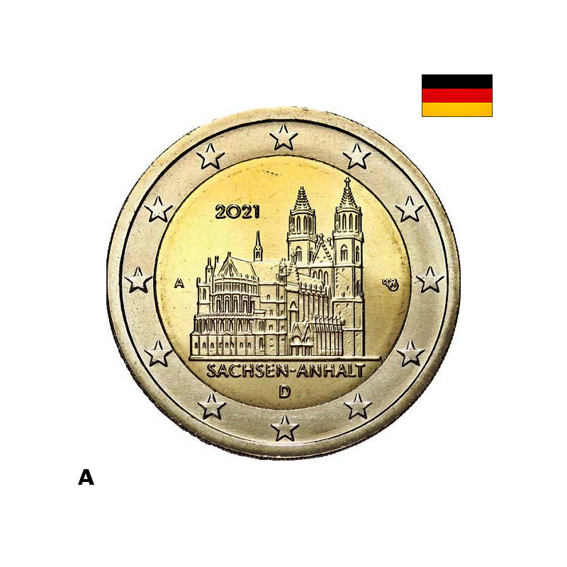 Germany 2 Euro 2021 A "Saxony-Anhalt" UNC