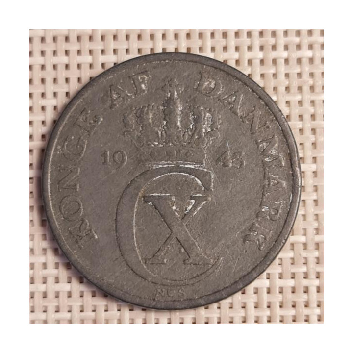 Denmark 5 Øre 1943 KM-834a VF