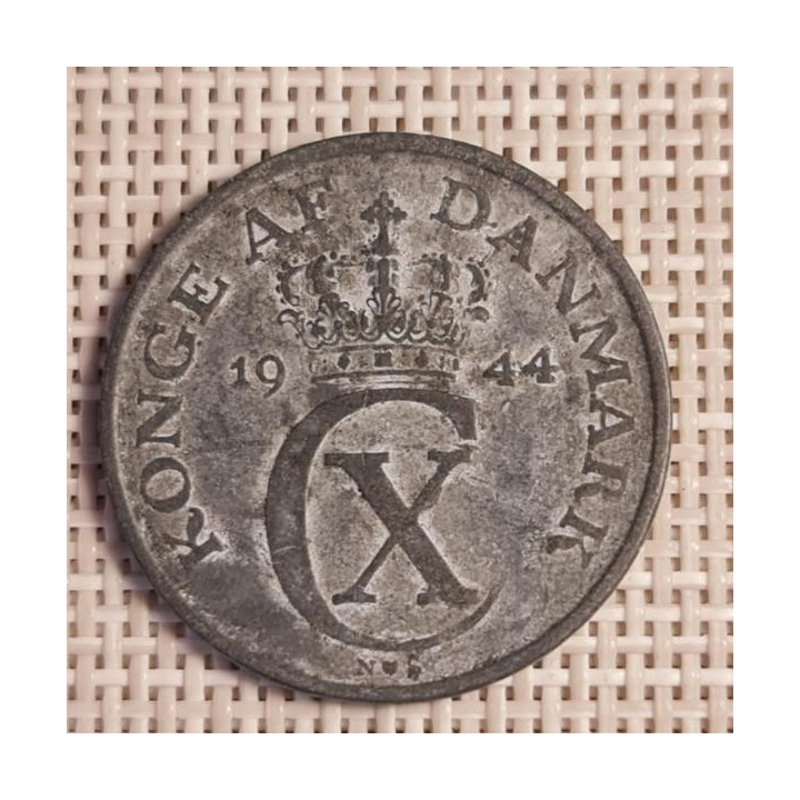 Denmark 5 Øre 1944 KM-834a VF