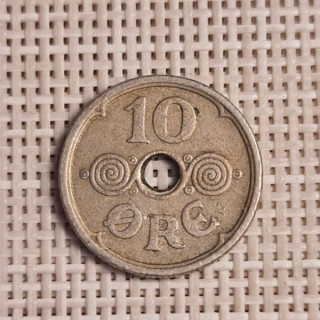 Denmark 10 Øre 1925 KM-822 VF