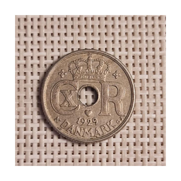 Denmark 10 Øre 1929 KM-822 VF