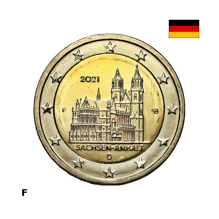 Germany 2 Euro 2021 F "Saxony-Anhalt" UNC
